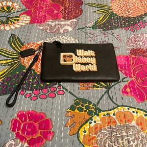 Disney X Coach Wristlet With Walt Disney World Motif